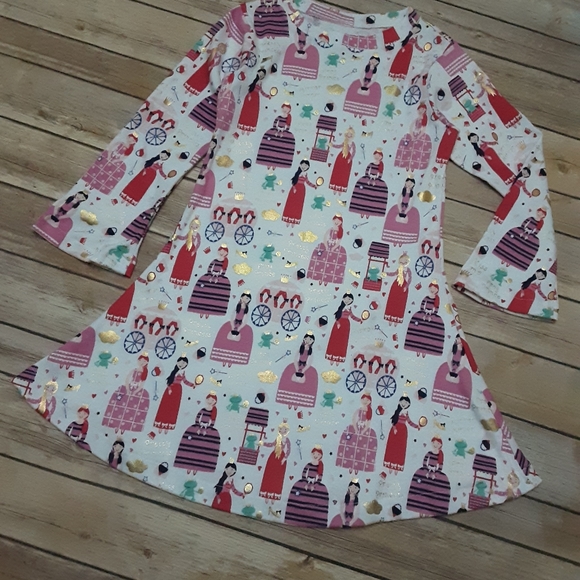 3 pcs. girls dress, leggings, facemask sz. 8 - Picture 4 of 4